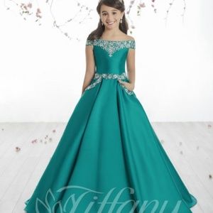 Tiffany Princess Girl's Pageant Gown dress 10-12